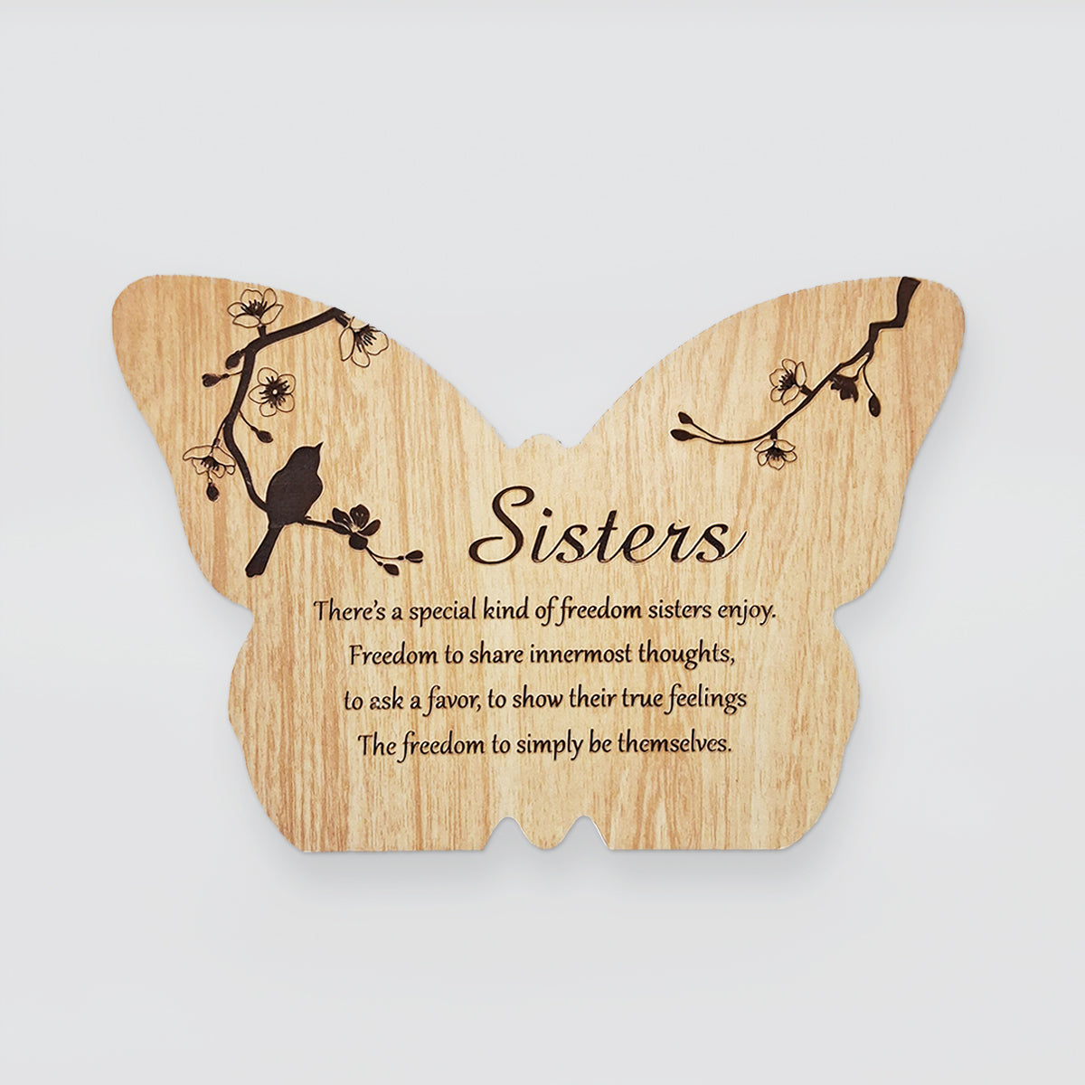 Sentimental Butterfly Plaque - Sisters