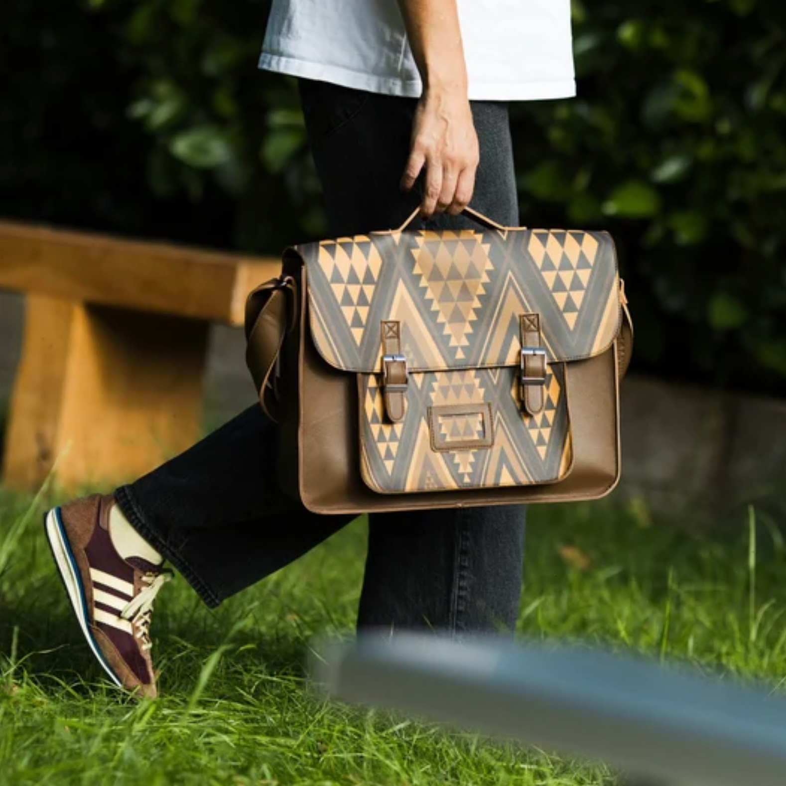 Brown Satchel Bag - Hine-Uri