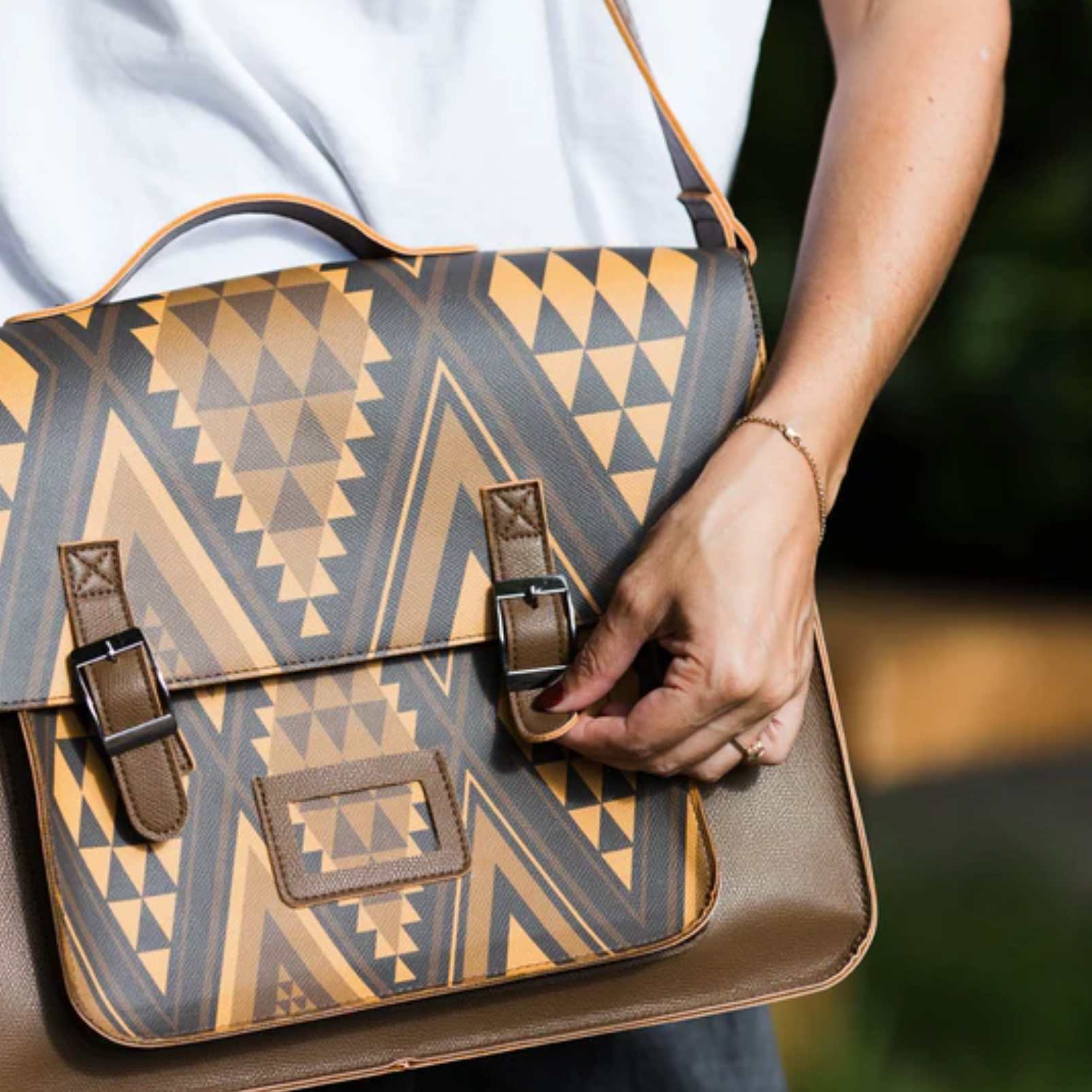 Brown Satchel Bag - Hine-Uri