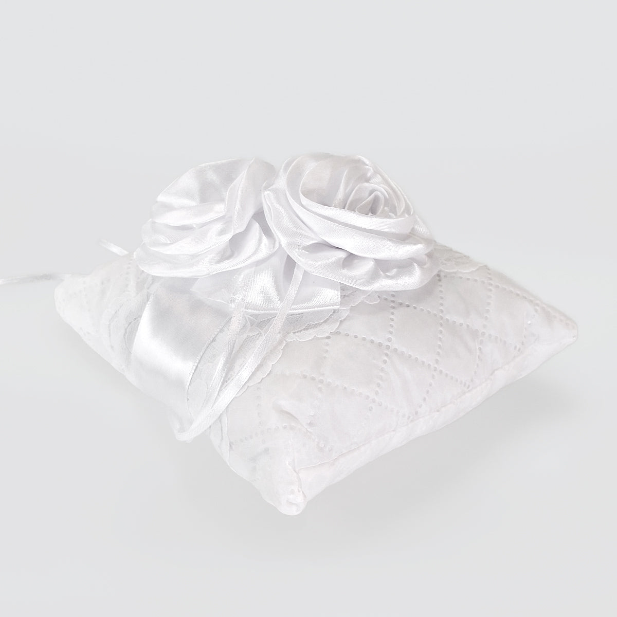 Satin Roses Ring Cushion