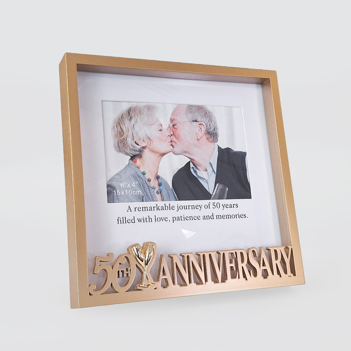 50th Anniversary Gold Frame - 6x4