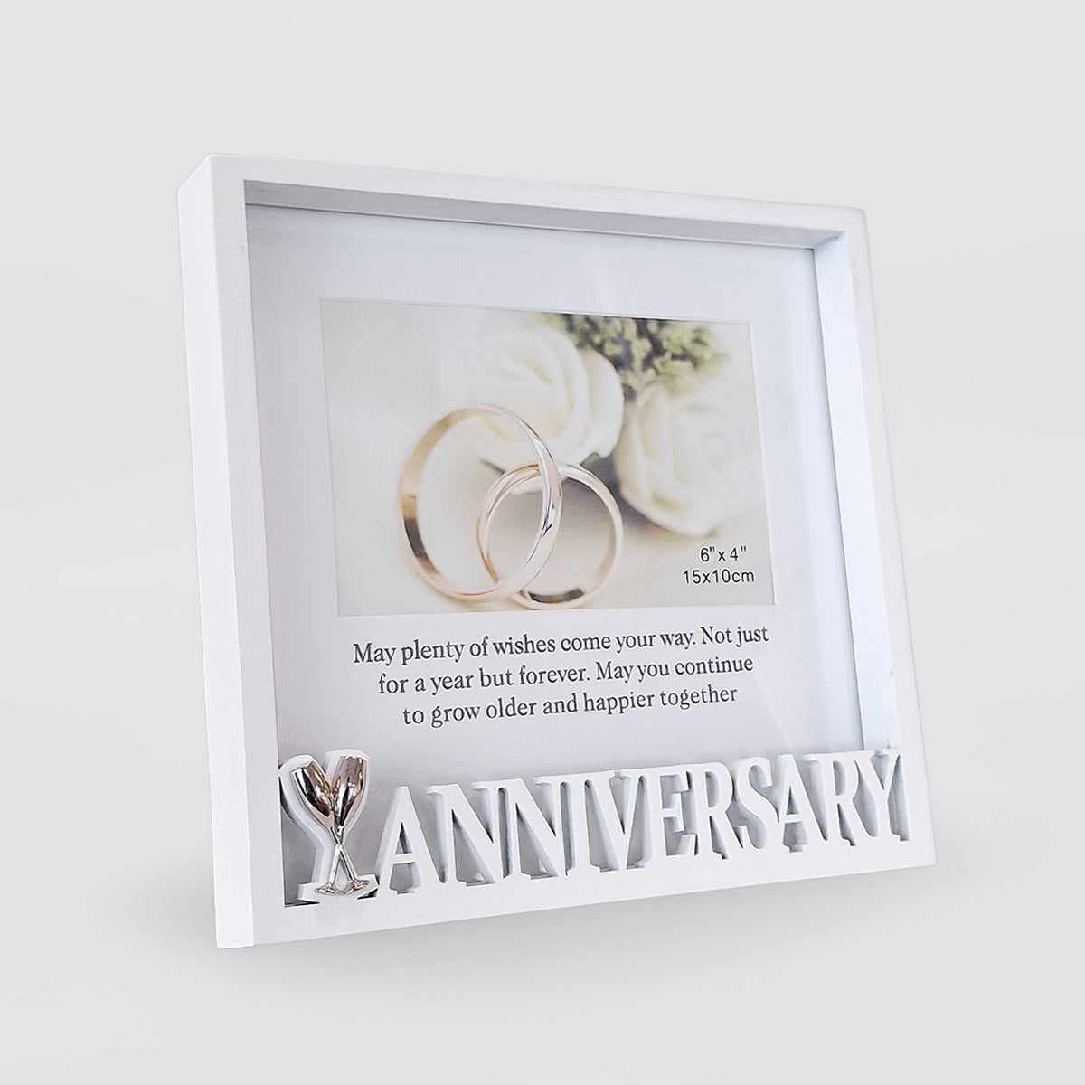 White Anniversary Frame