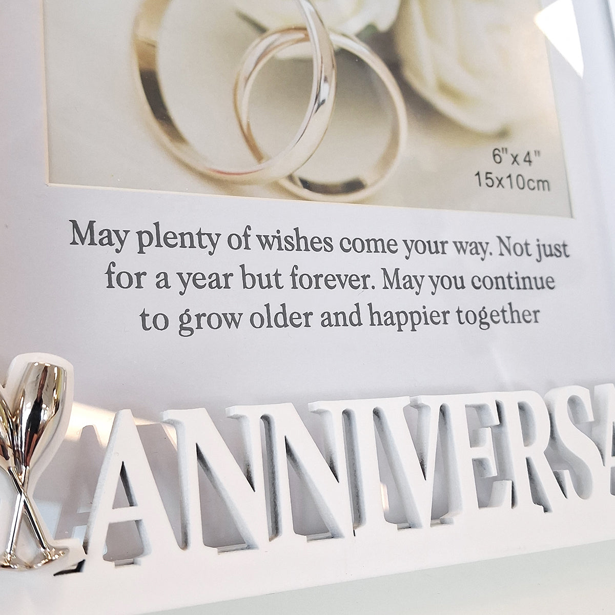 White Anniversary Frame