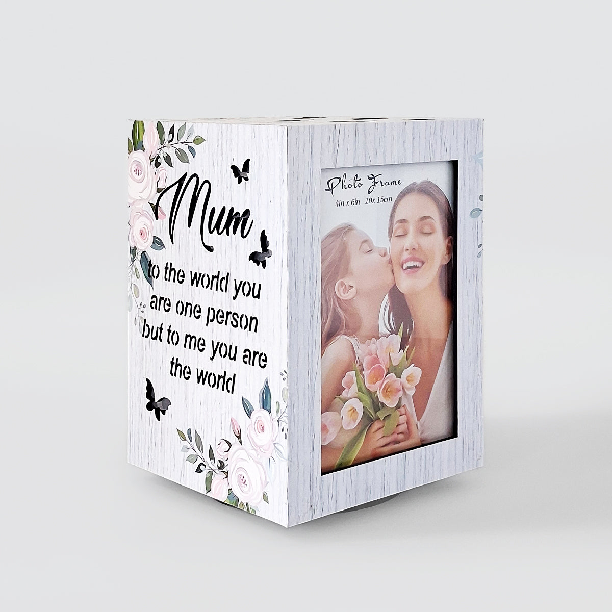 Wooden LED Spinning Frame - Mum
