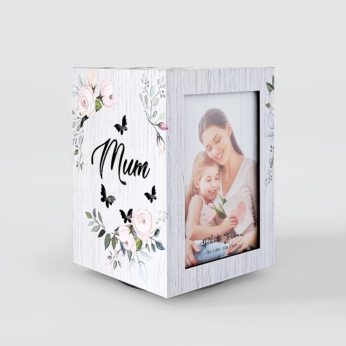 Wooden LED Spinning Frame - Mum