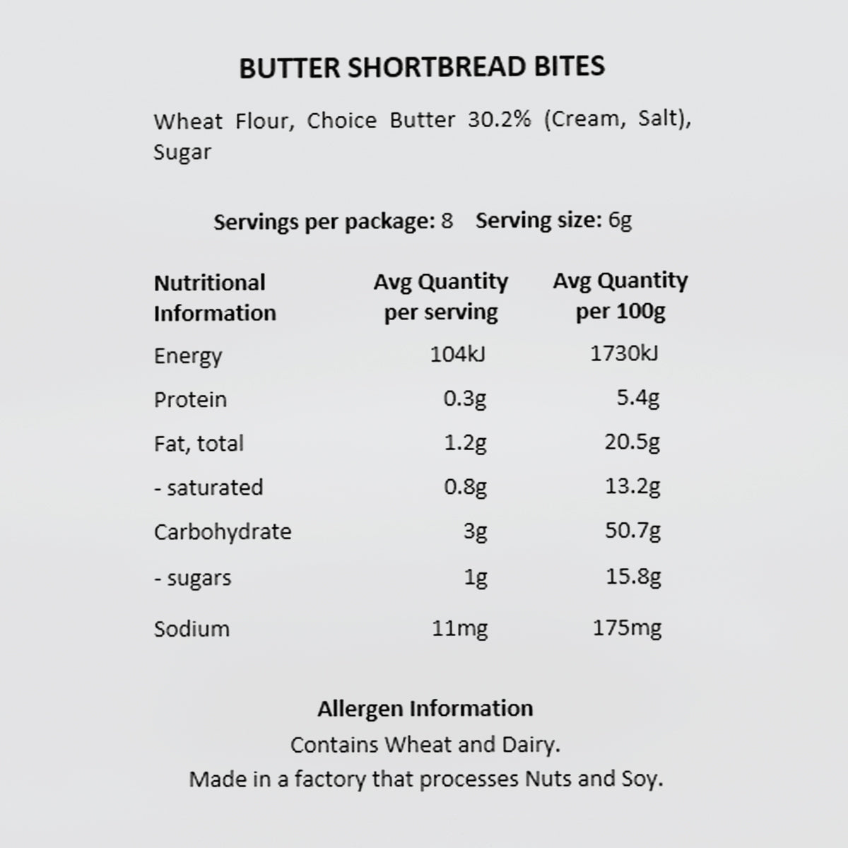 Shortbread Butter Bites