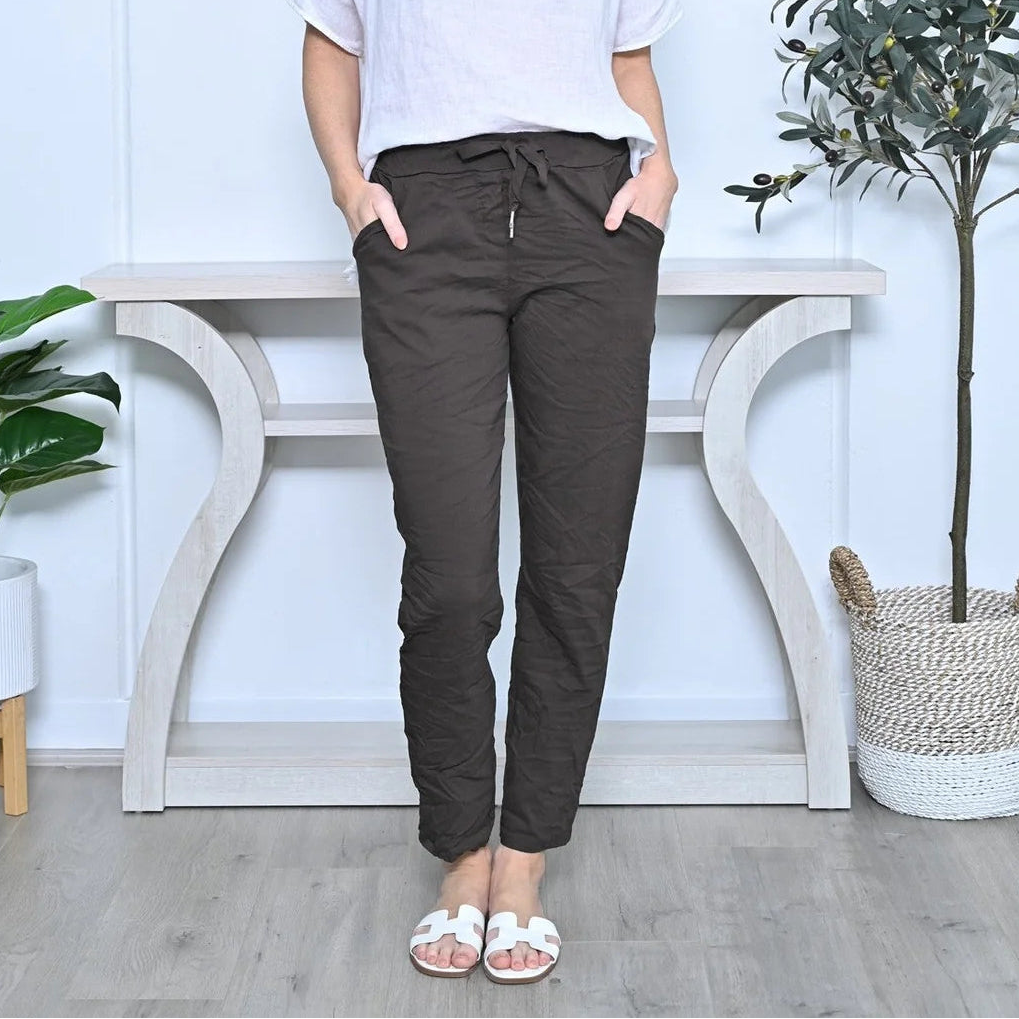 Stretchy Crinkle Pants