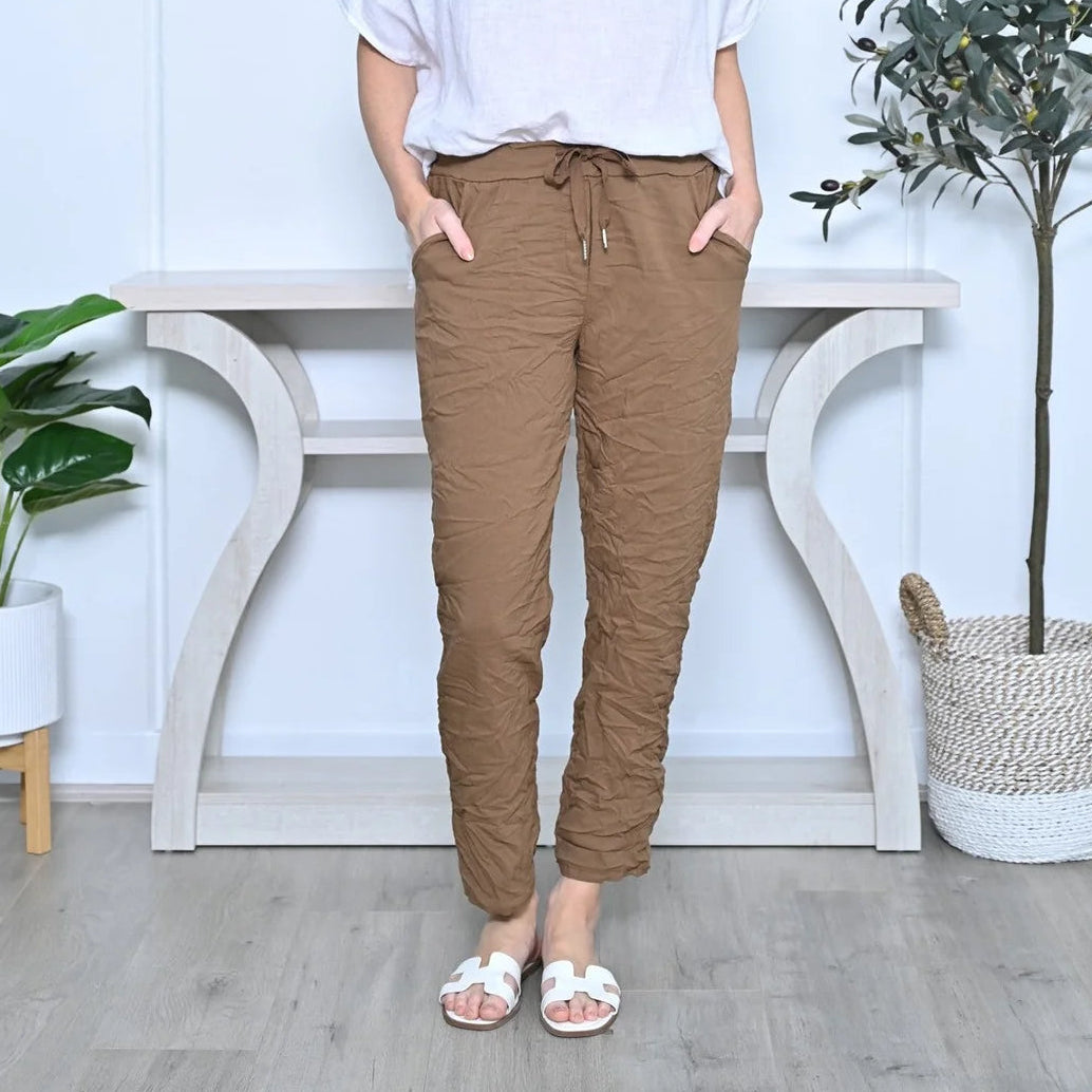 Stretchy Crinkle Pants