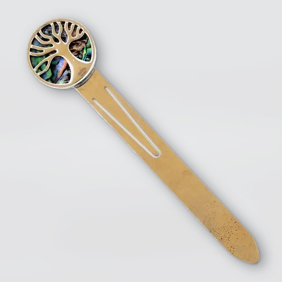 Metal & Paua Bookmark - Tree Of Life