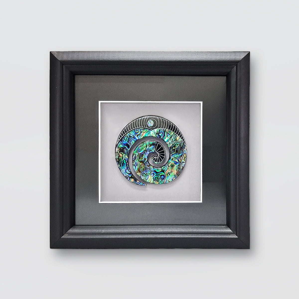 Paua Koru Motif - Frame Decor