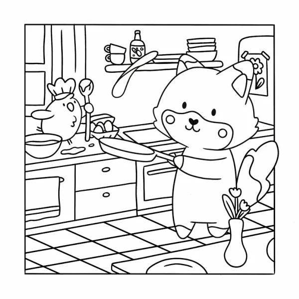 My Cosy Life - 'Foodies' Colouring Book