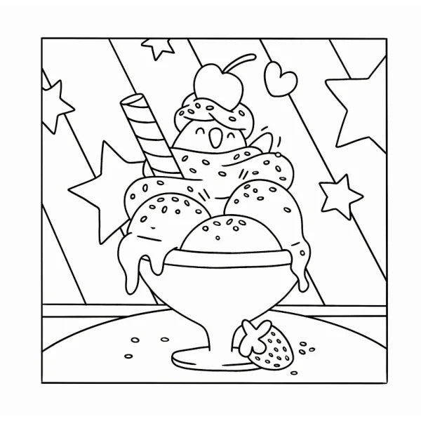 My Cosy Life - 'Foodies' Colouring Book