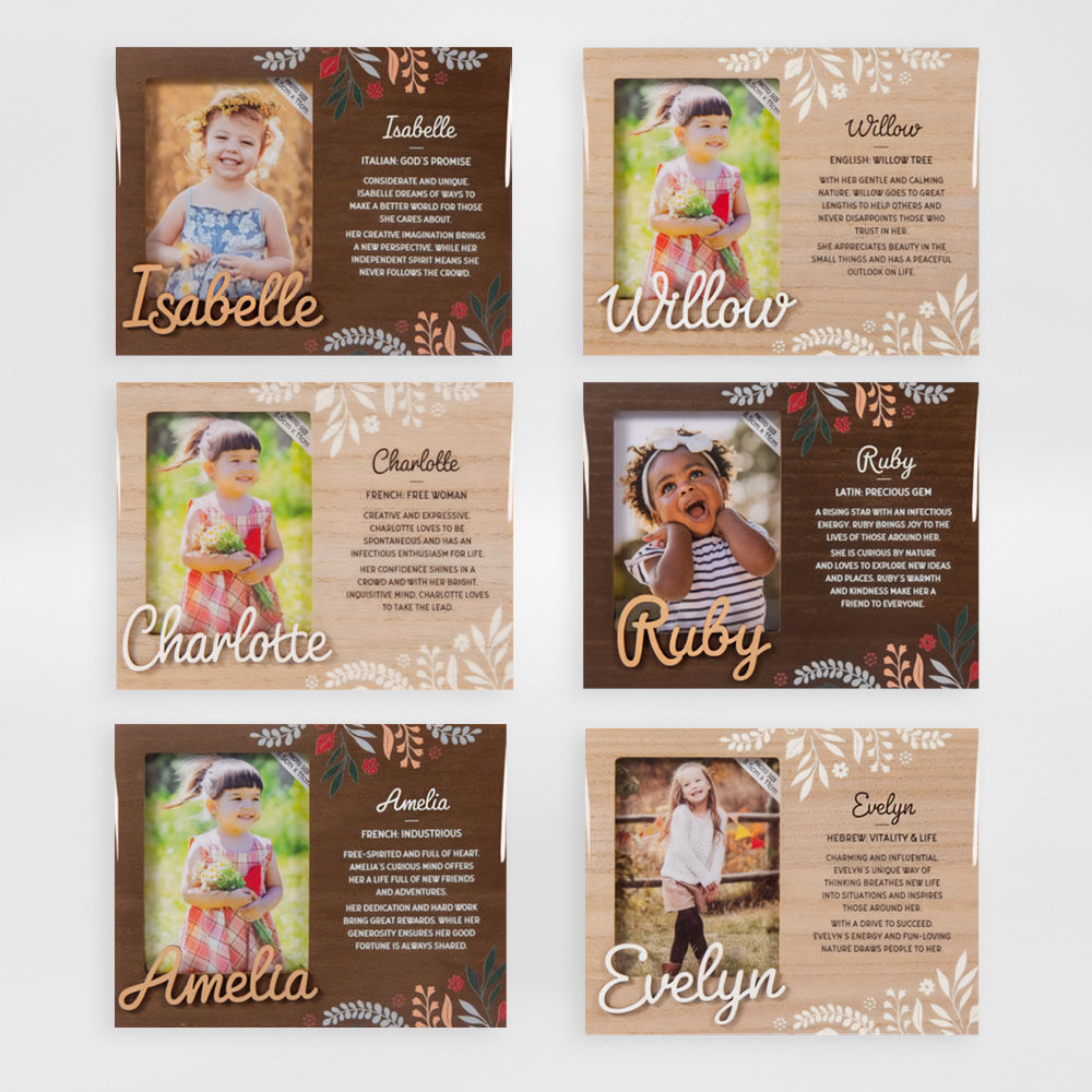Girls Named Picture Frames