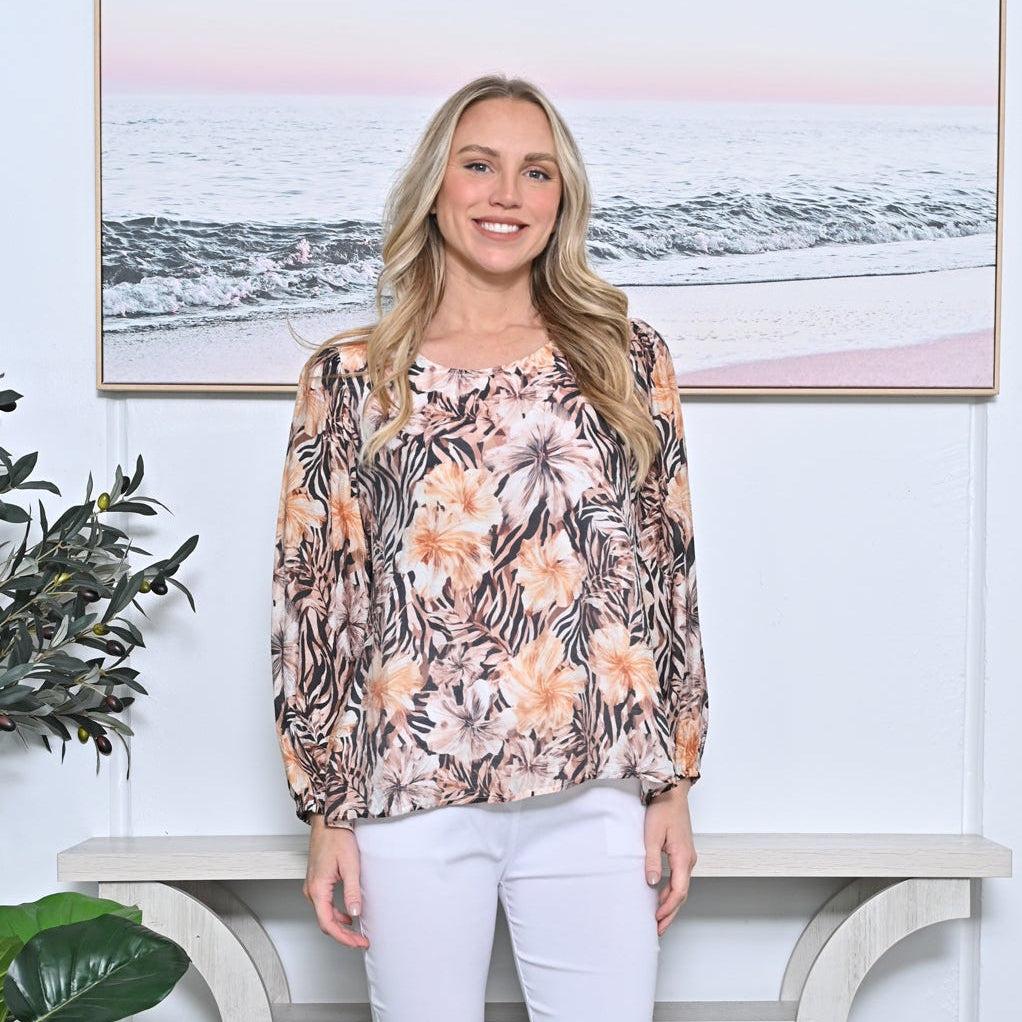 Floral Layered Cotton Top