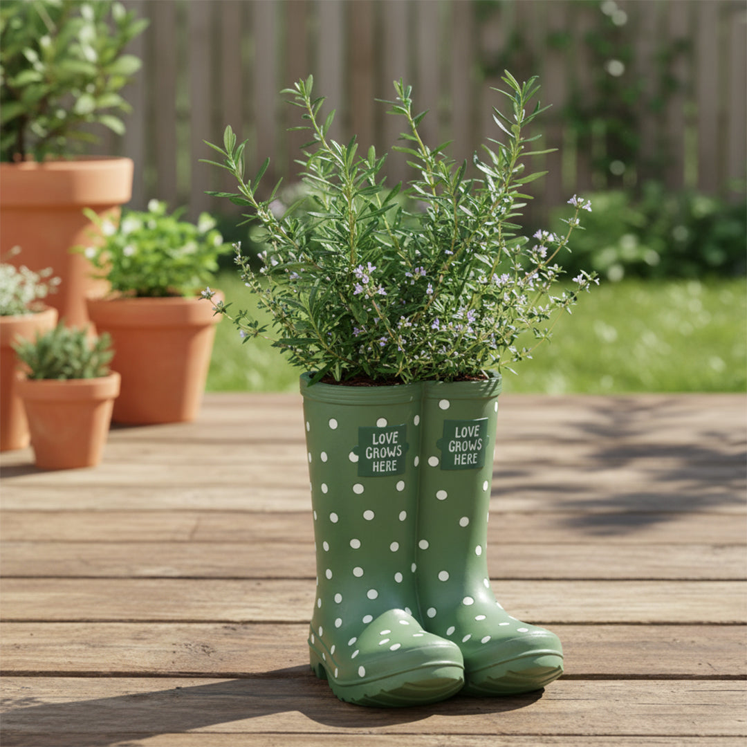Planter Boot - 'Green Welly'
