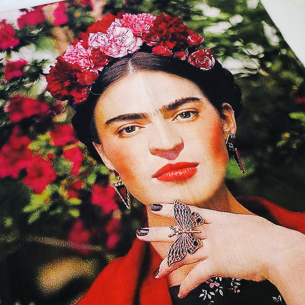 Winter Scarf - Frida Kahlo- Red