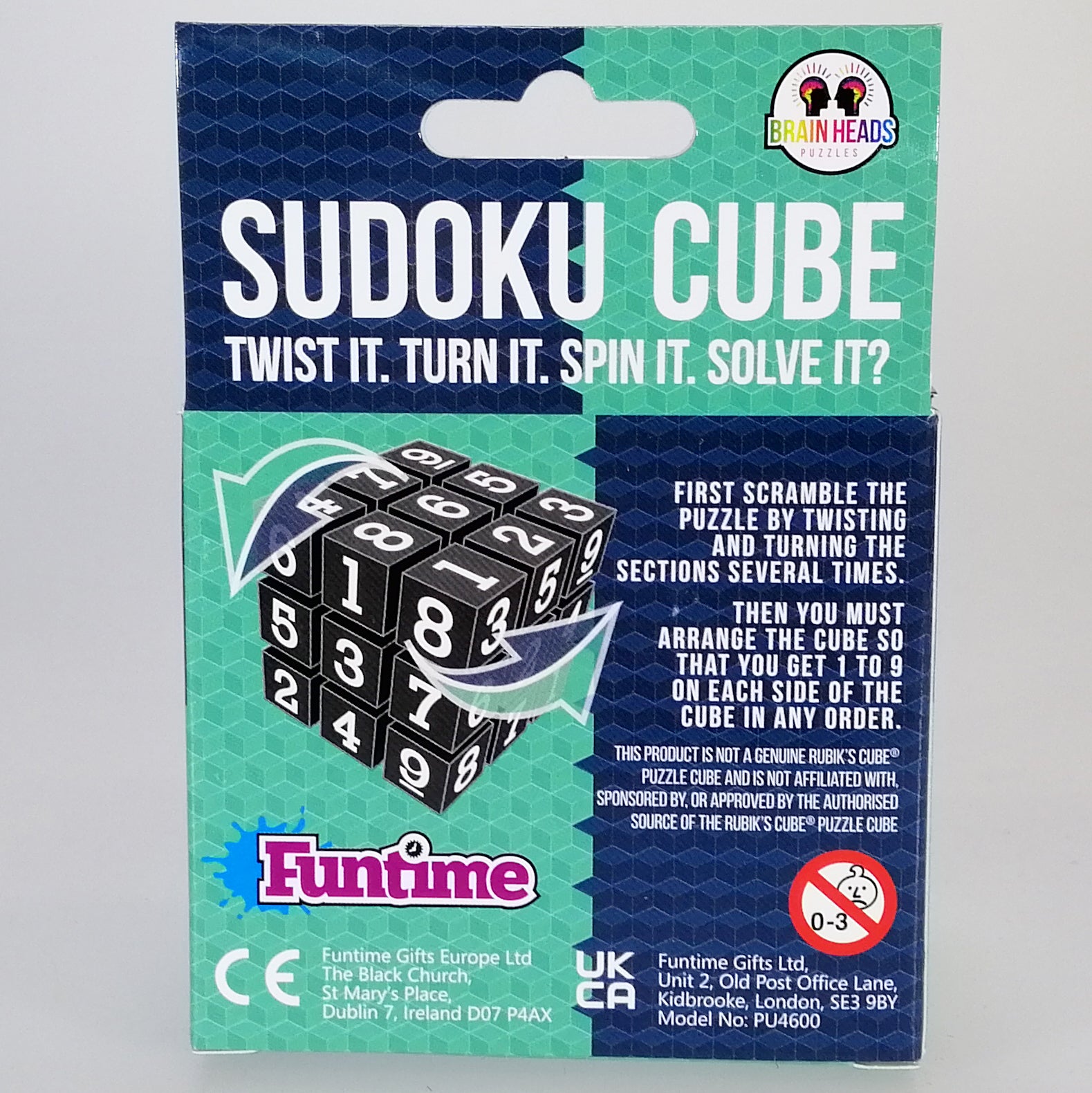 Sudoku Puzzle Cube