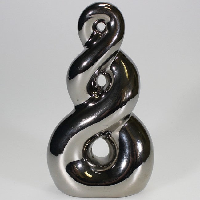 Ceramic Chrome-look Infinity Twist