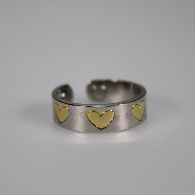 Kia Ora Hearts Copper Magnetic Ring