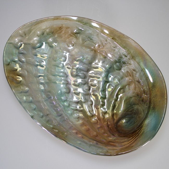 Glass Paua-look Bowl - 32cm