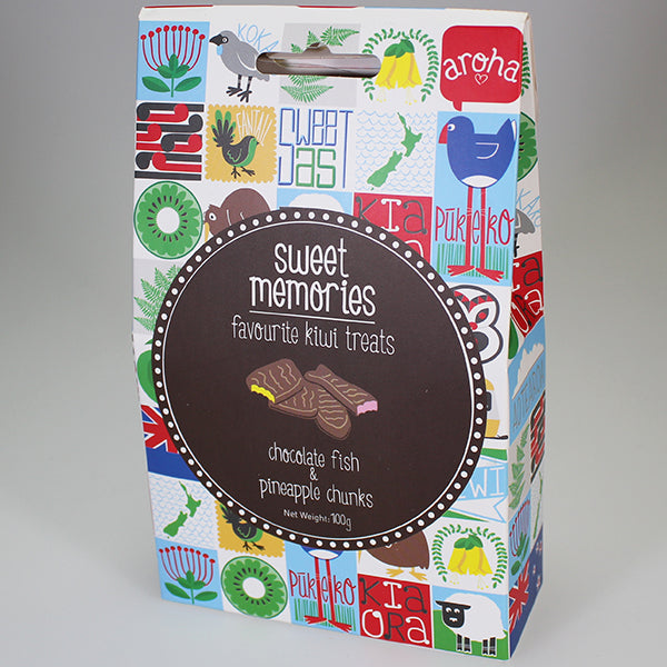 Sweet Memories - Chocolate Fish & Pineapple Chunks Lollies
