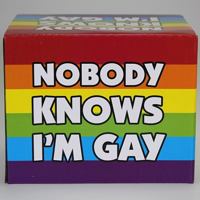 Boxed Mug - 'Nobody Knows I'm Gay'
