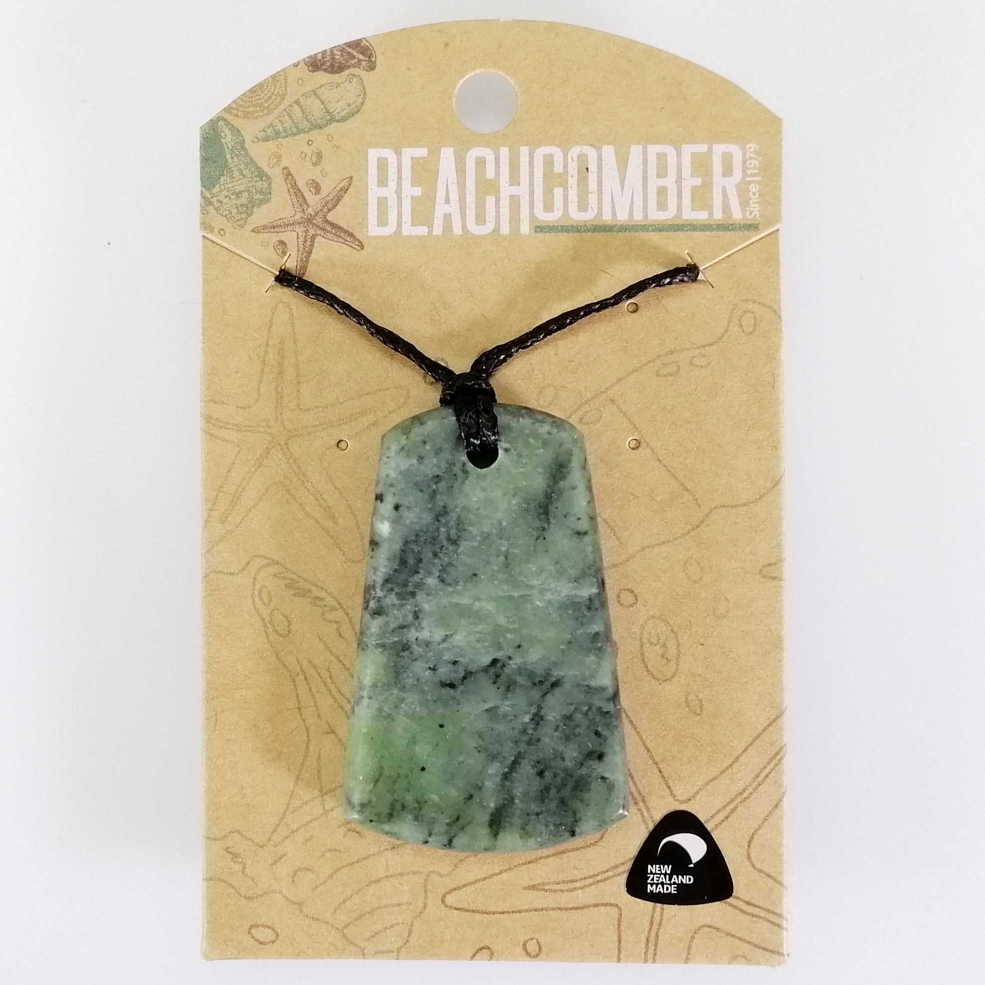 Pounamu (NZ Greenstone) Pendant - WhÄrahi Toki (Broad Adze) - Beachcomber Range