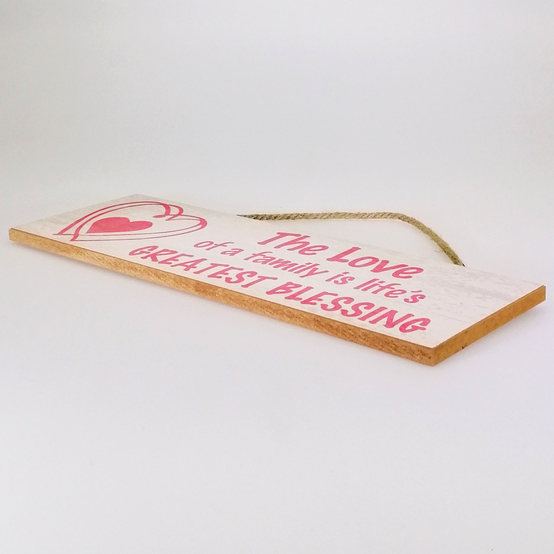 The Love of a Family...' Plaque Sign
