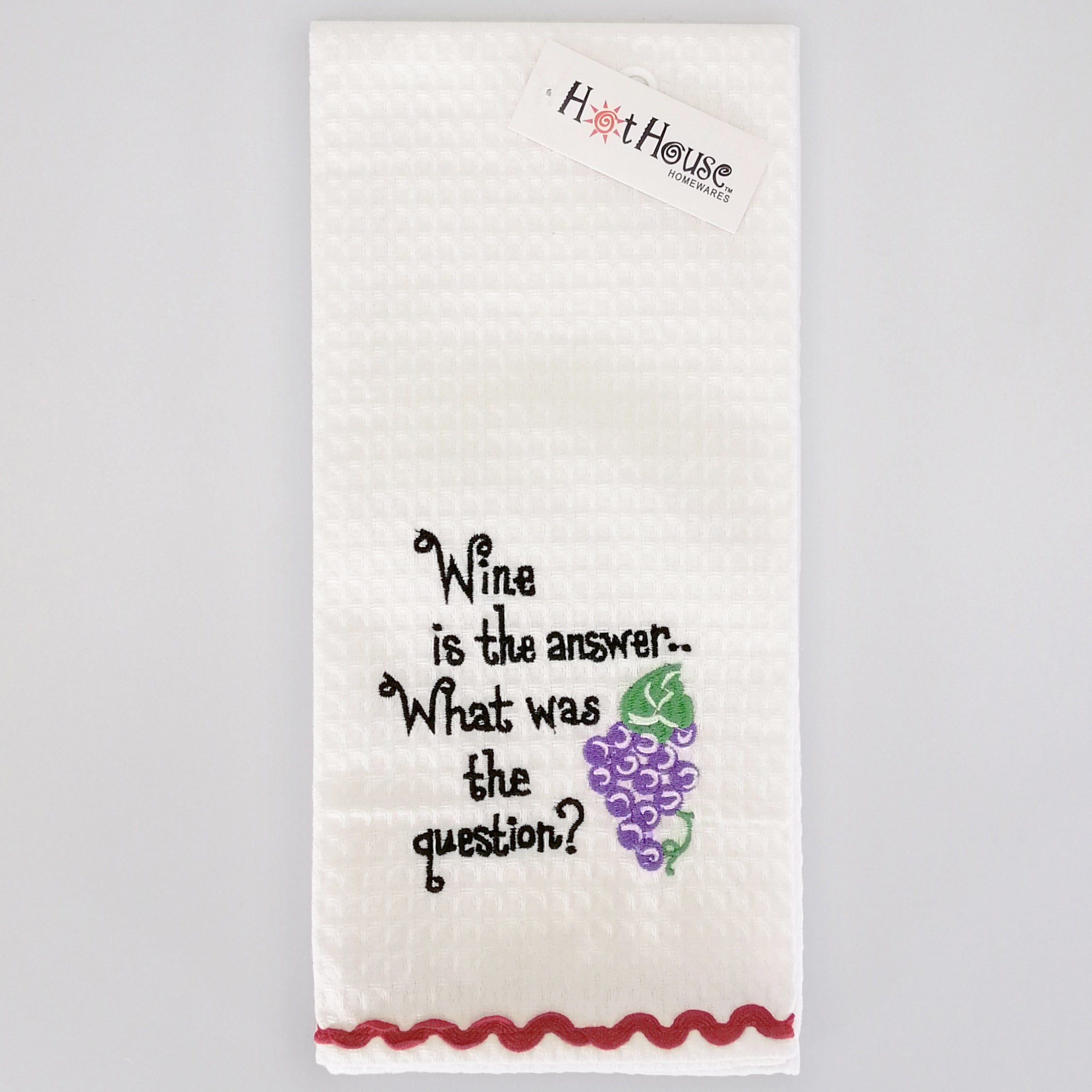 Tea Towel - 'Wine is the Answer...'