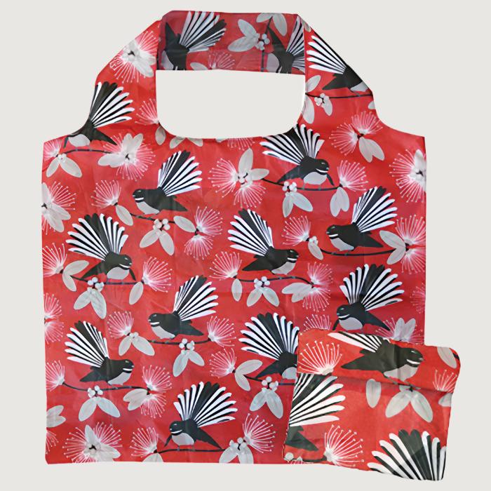 Reusable Folding Bag - Flirting Fantail
