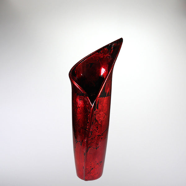 Red Mottle - Lily Vase - Small