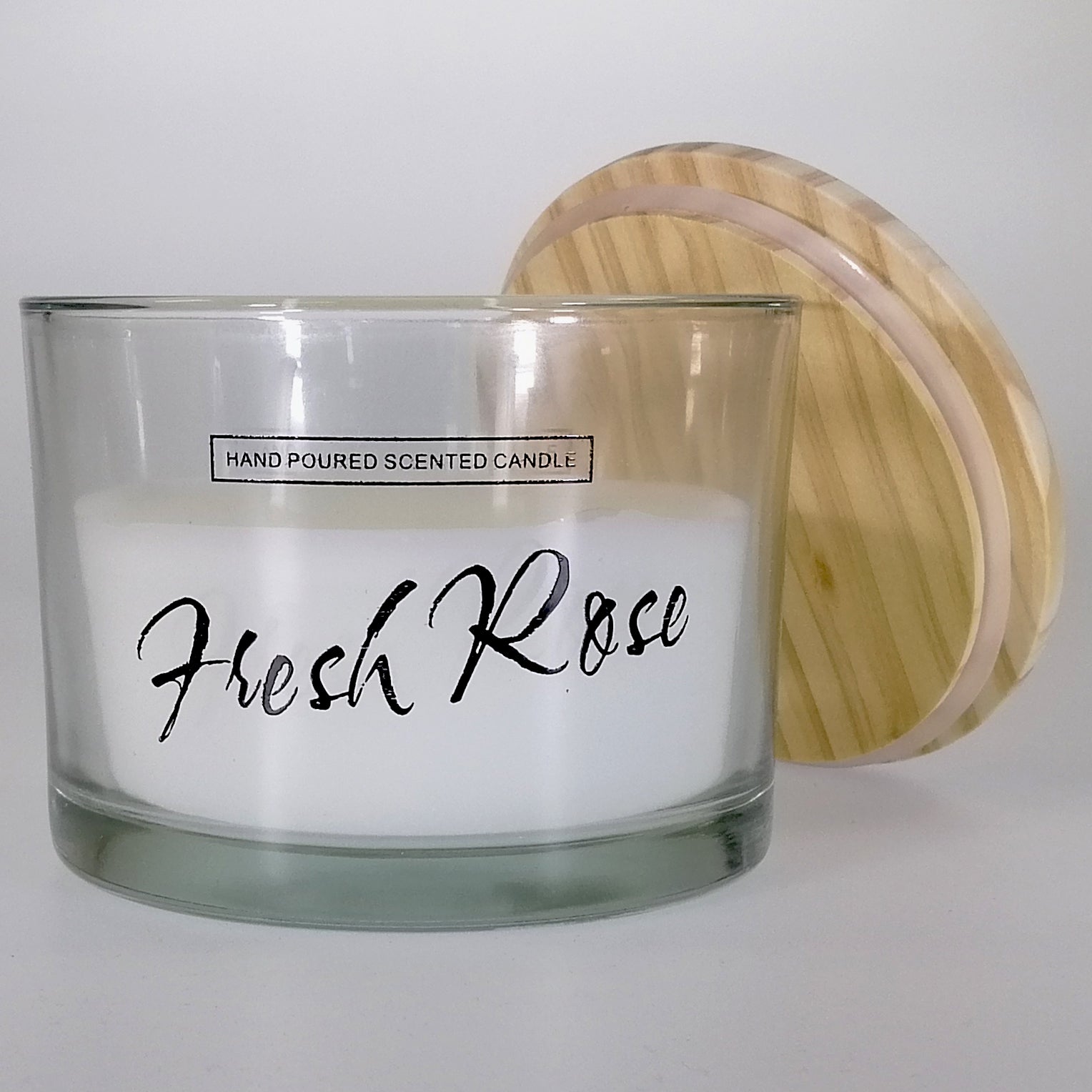 Glass Candle - Fresh Rose