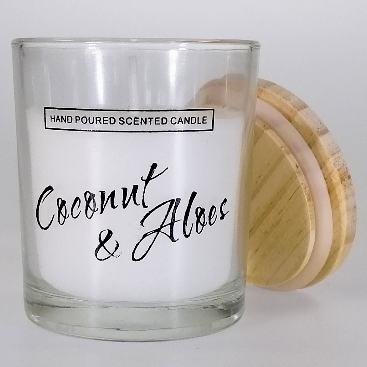 Small Glass Candle - Coconut & Aloe