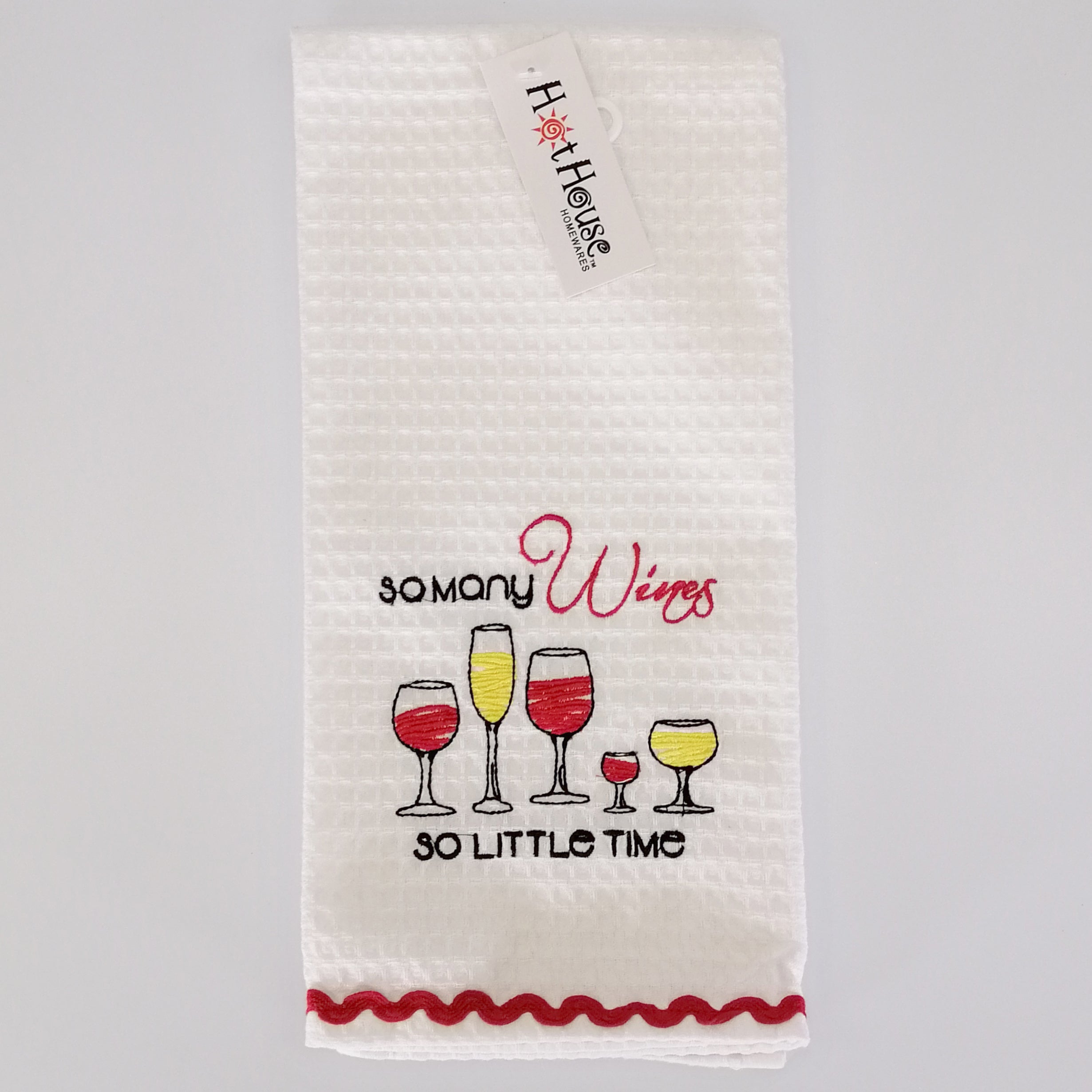 Tea Towel - 'So Many Wines...'