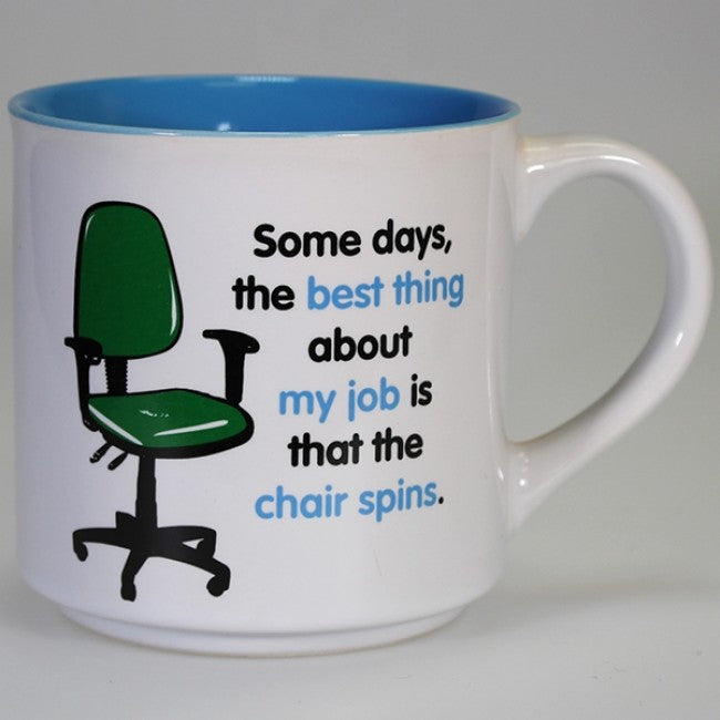 Boxed Mug - 'The Chair Spins'