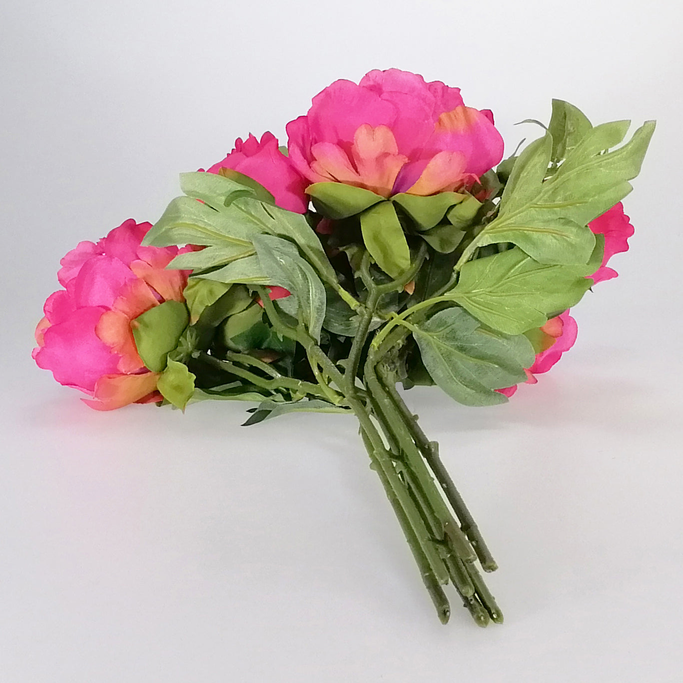 Artificial Flowers - Peony Bunch - Hot Pink