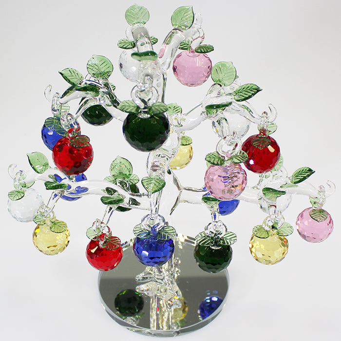 21 Apple Multicolour Glass Apple Tree