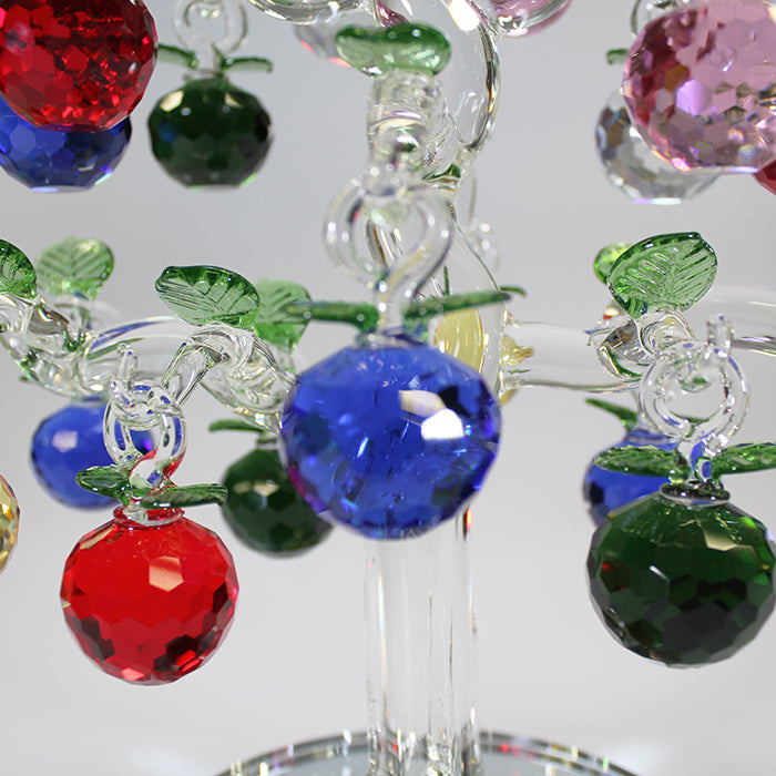 21 Apple Multicolour Glass Apple Tree