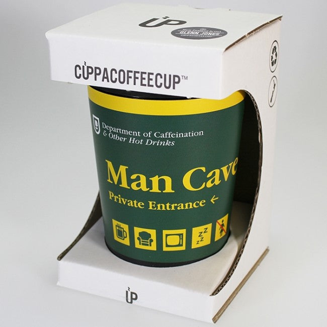 Reusable Coffee Cup - Department of Caffeination - Man Cave