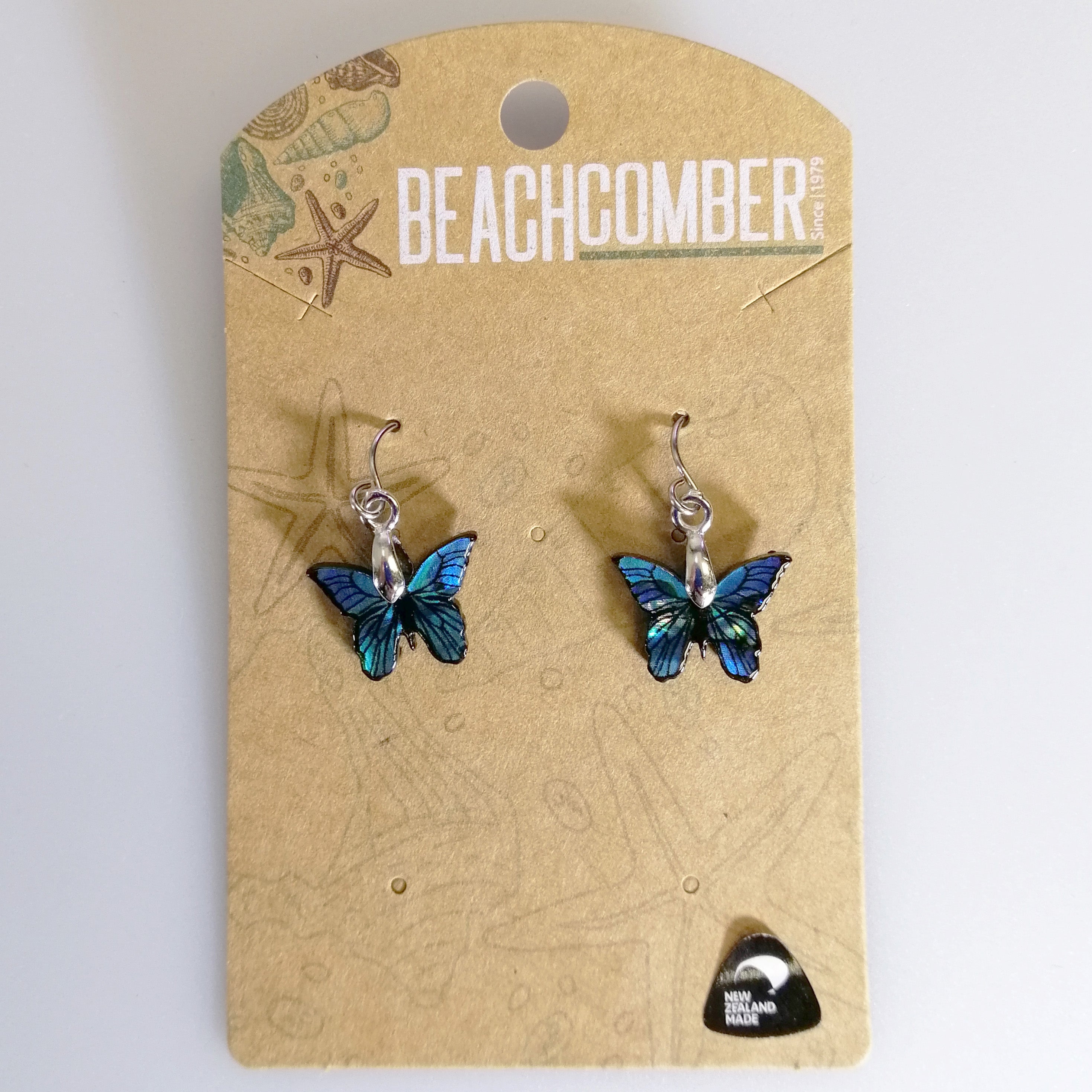 Paua Small Butterfly Earrings