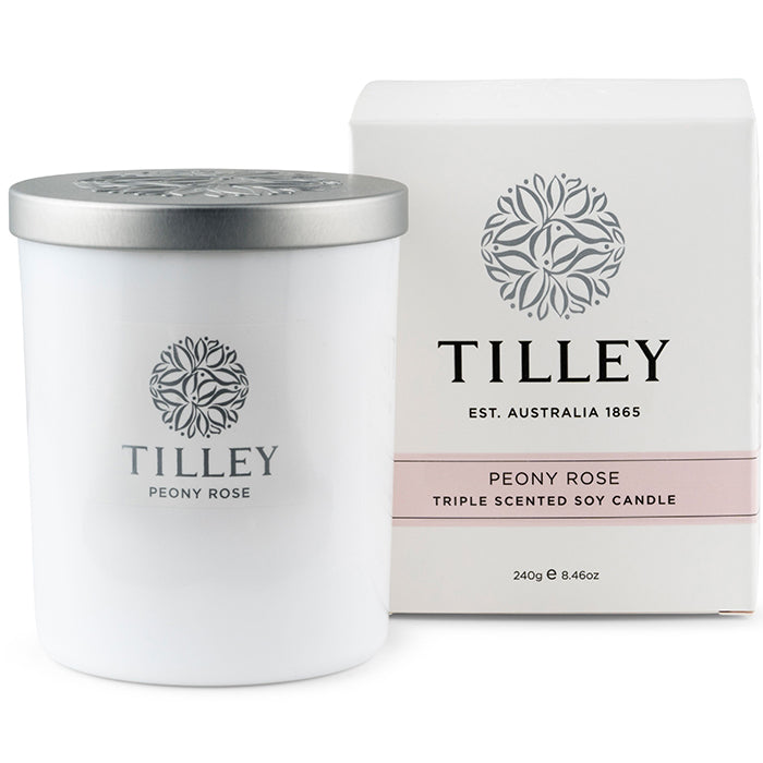 Tilley Soy Scented Candle - Peony Rose