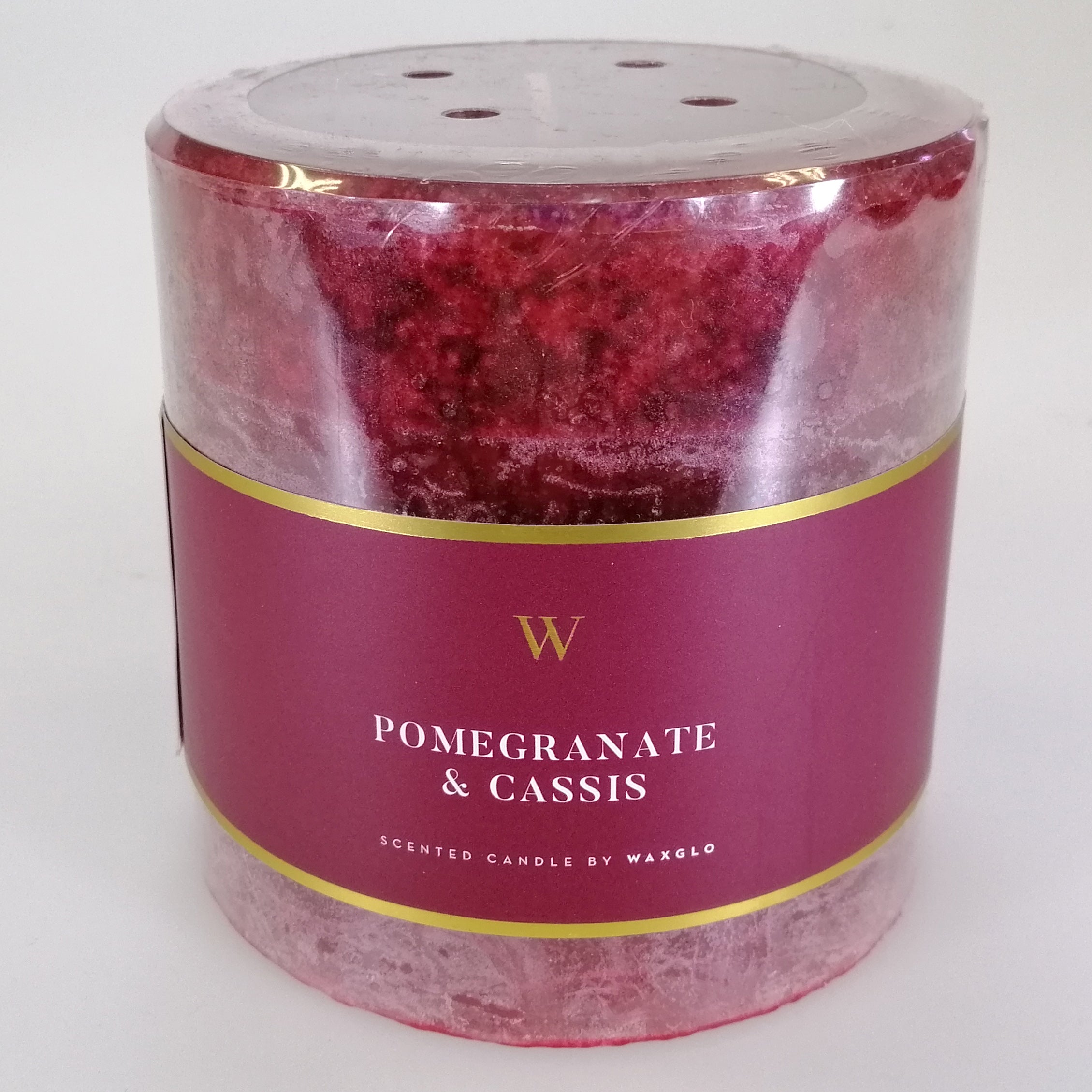 Scented Candle - 9 x 9cm - Pomegranate & Cassis
