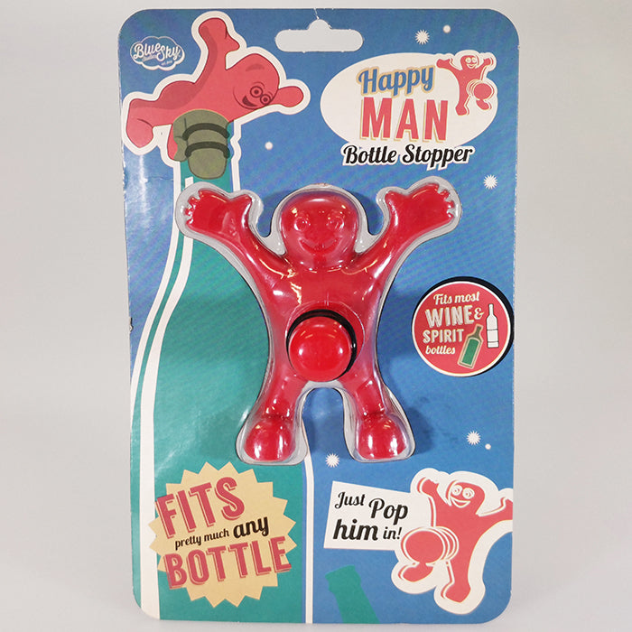 Happy' Man Bottle Stopper