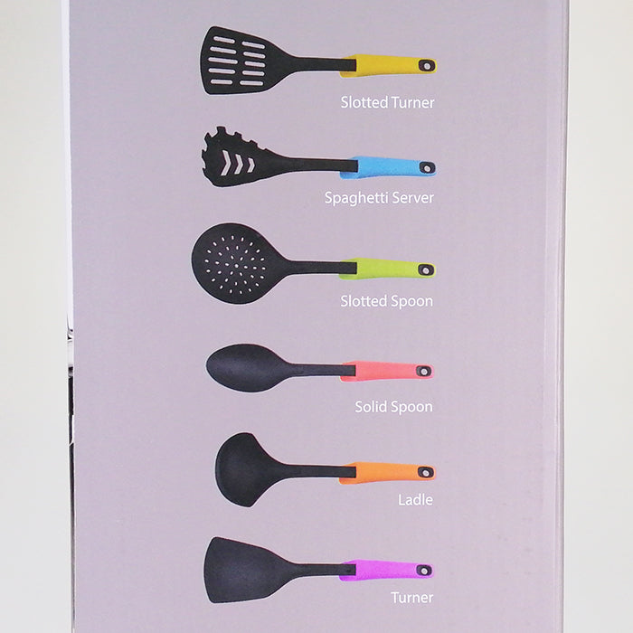 6-piece Nylon Utensil with Stand