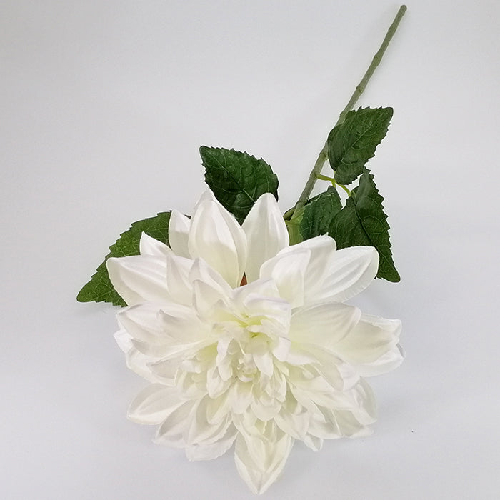 Artificial Flowers - Dahlia Stem - Cream