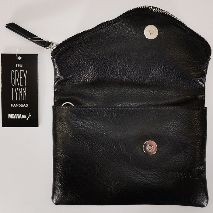 Moana RD - Grey Lynn' Clutch Bag - Black