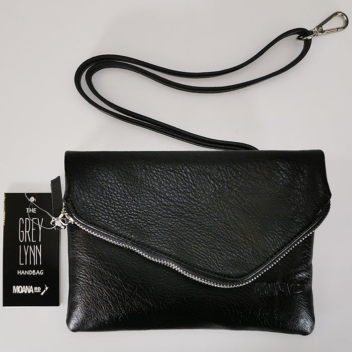 Grey Lynn' Clutch Bag - Black