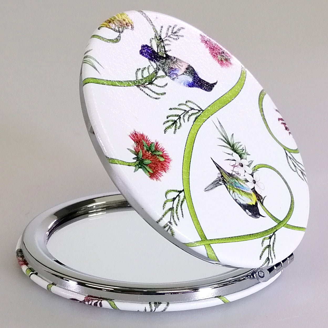 Mirror Compact - Native Birds and Flora