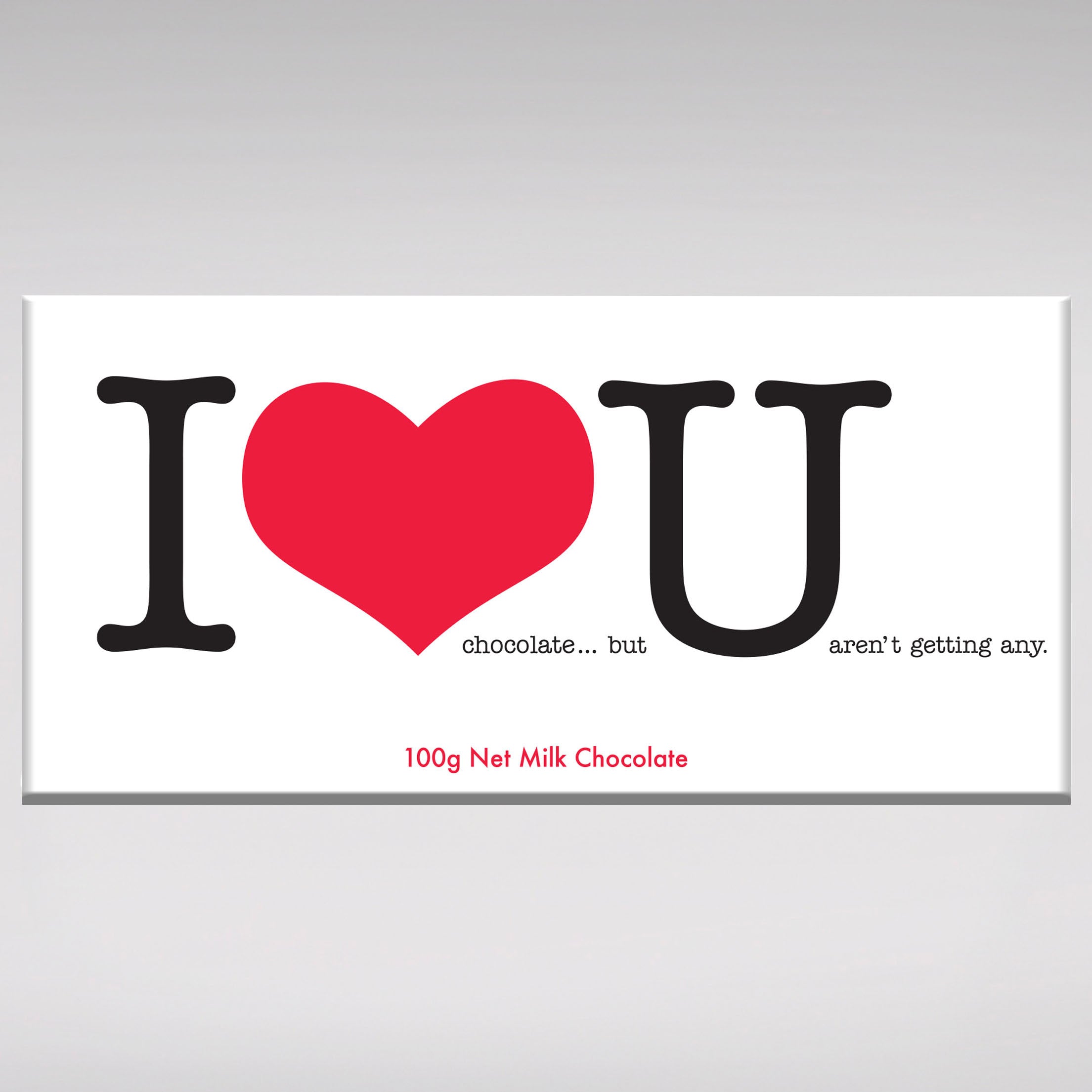 Bloomsberry & Co 'I Love You' Milk Chocolate Bar