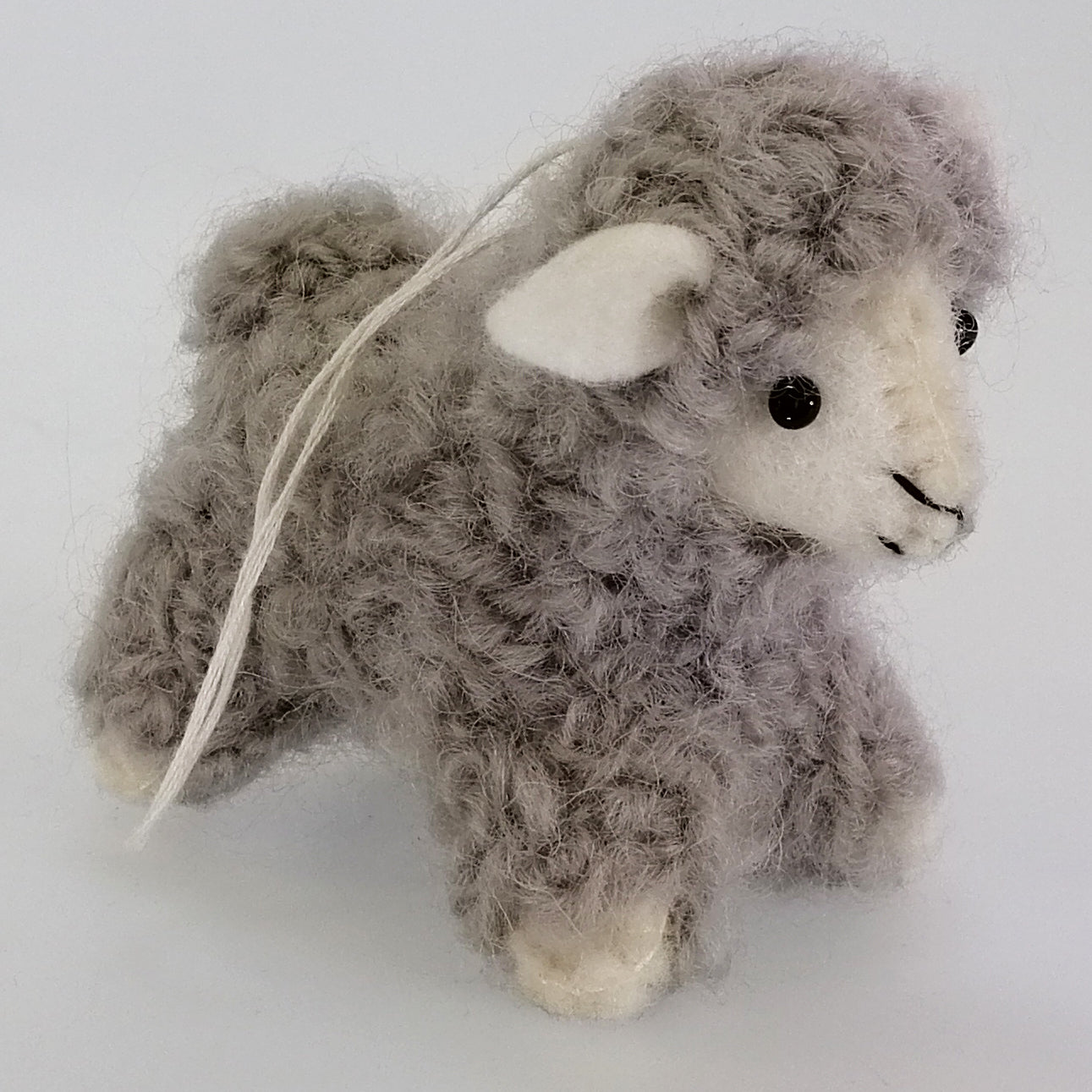 Grey Wooly Sheep Ornament